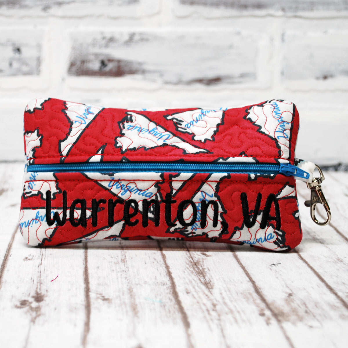 Virginia Personalized Quilted Pouch – Persunly