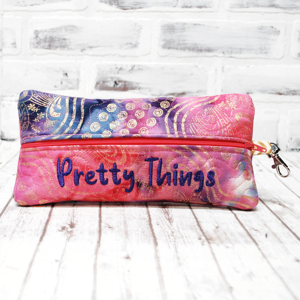 Personalized Batik dye quilted case
