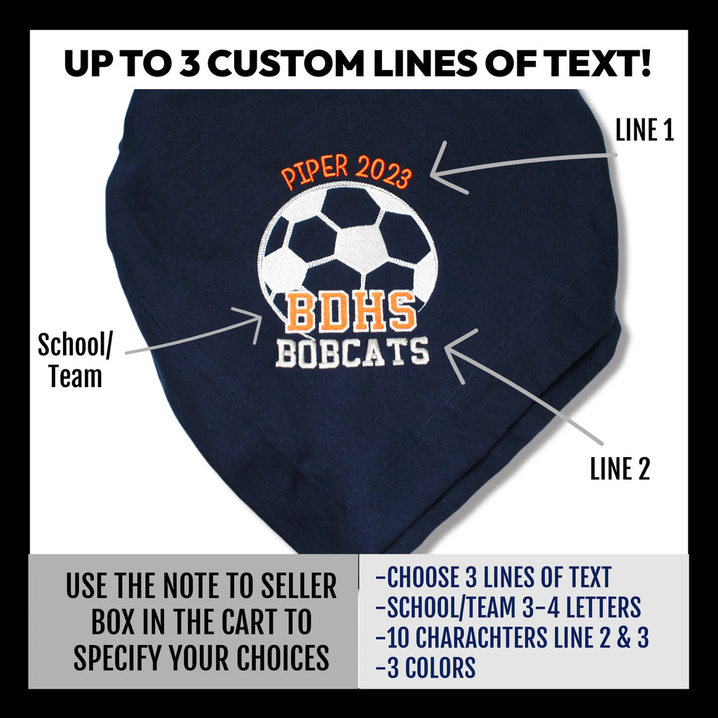Soccer Banket 3 lines of custom text