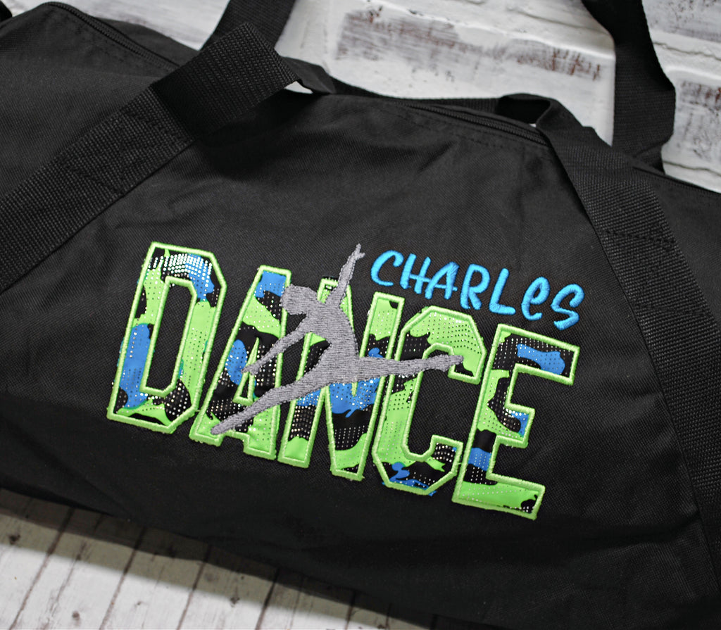Personalized boys dance duffle bag