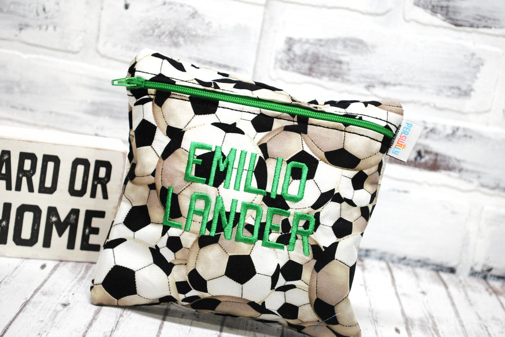 Soccer Ball Reusable Food Bag
