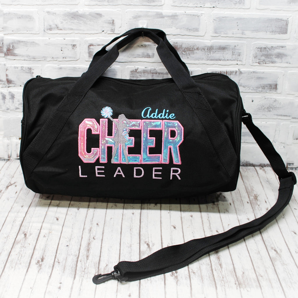 Pink Purple Teal Cheer Duffle Bag