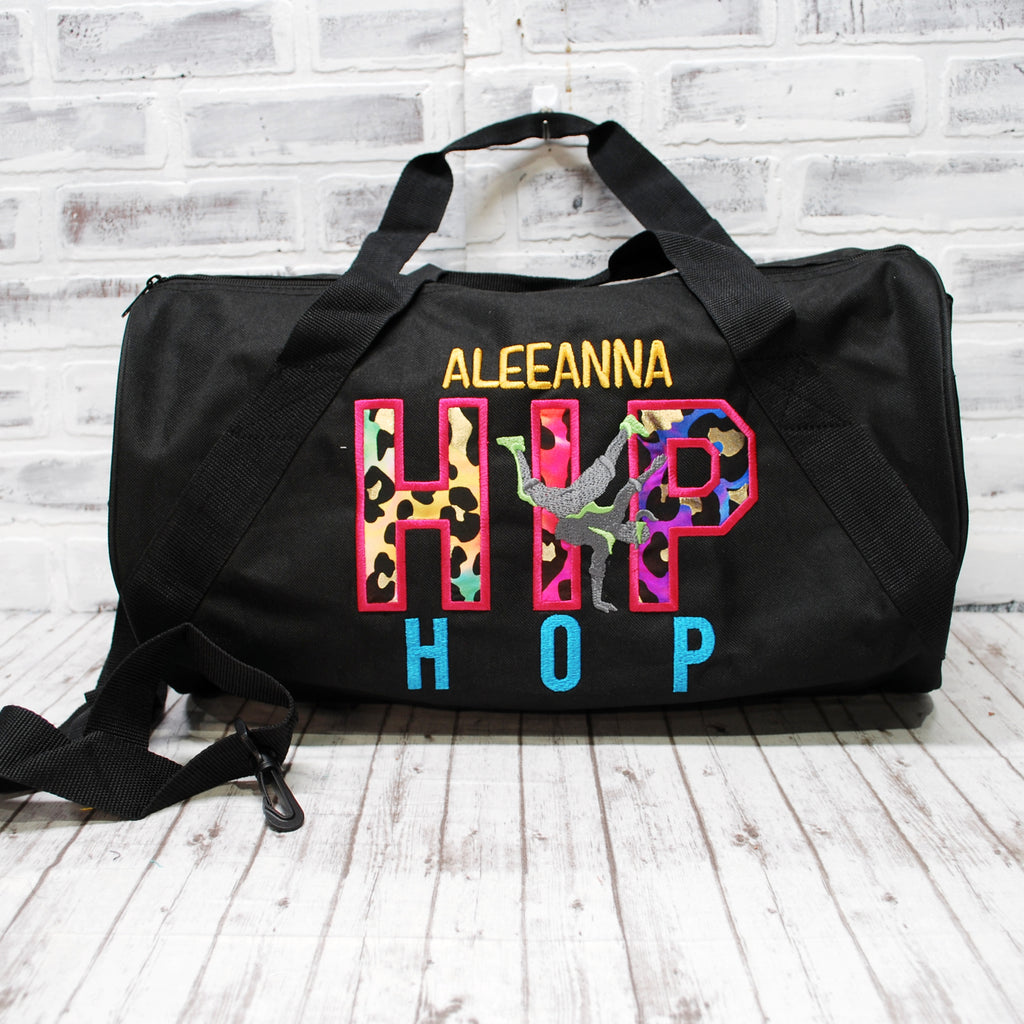 Colorful Leopard Personalized Hip Hop Tote or Duffle Bag