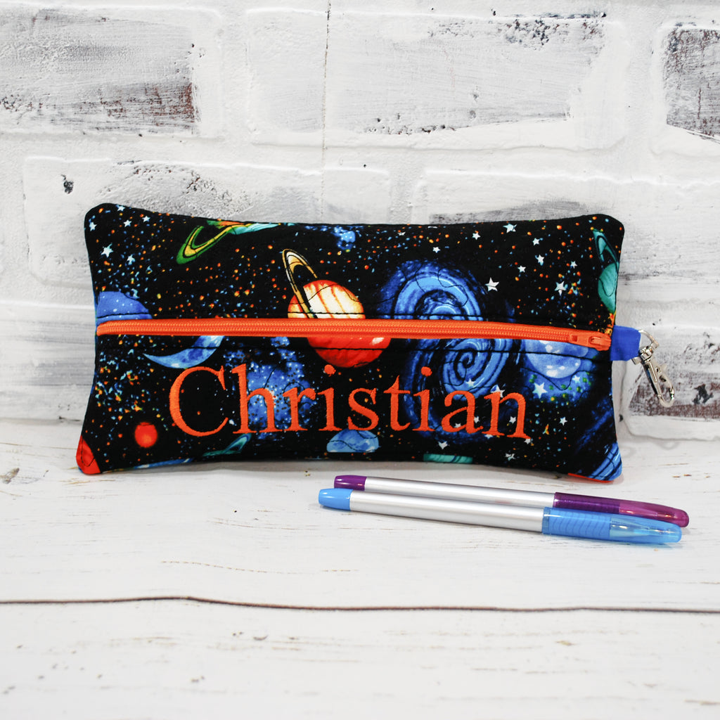 Personalized Space Pencil Case