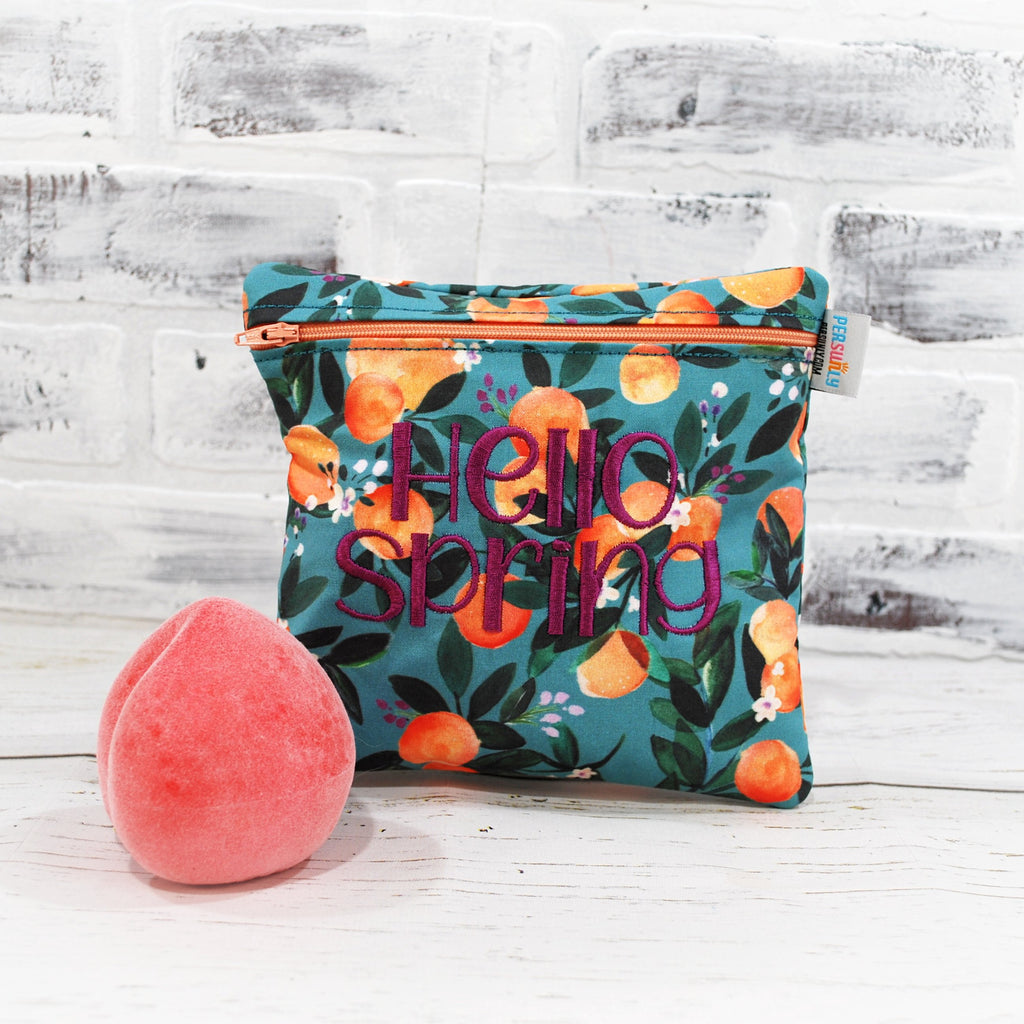 Nectarine Floral Food-Safe Reusable Bag